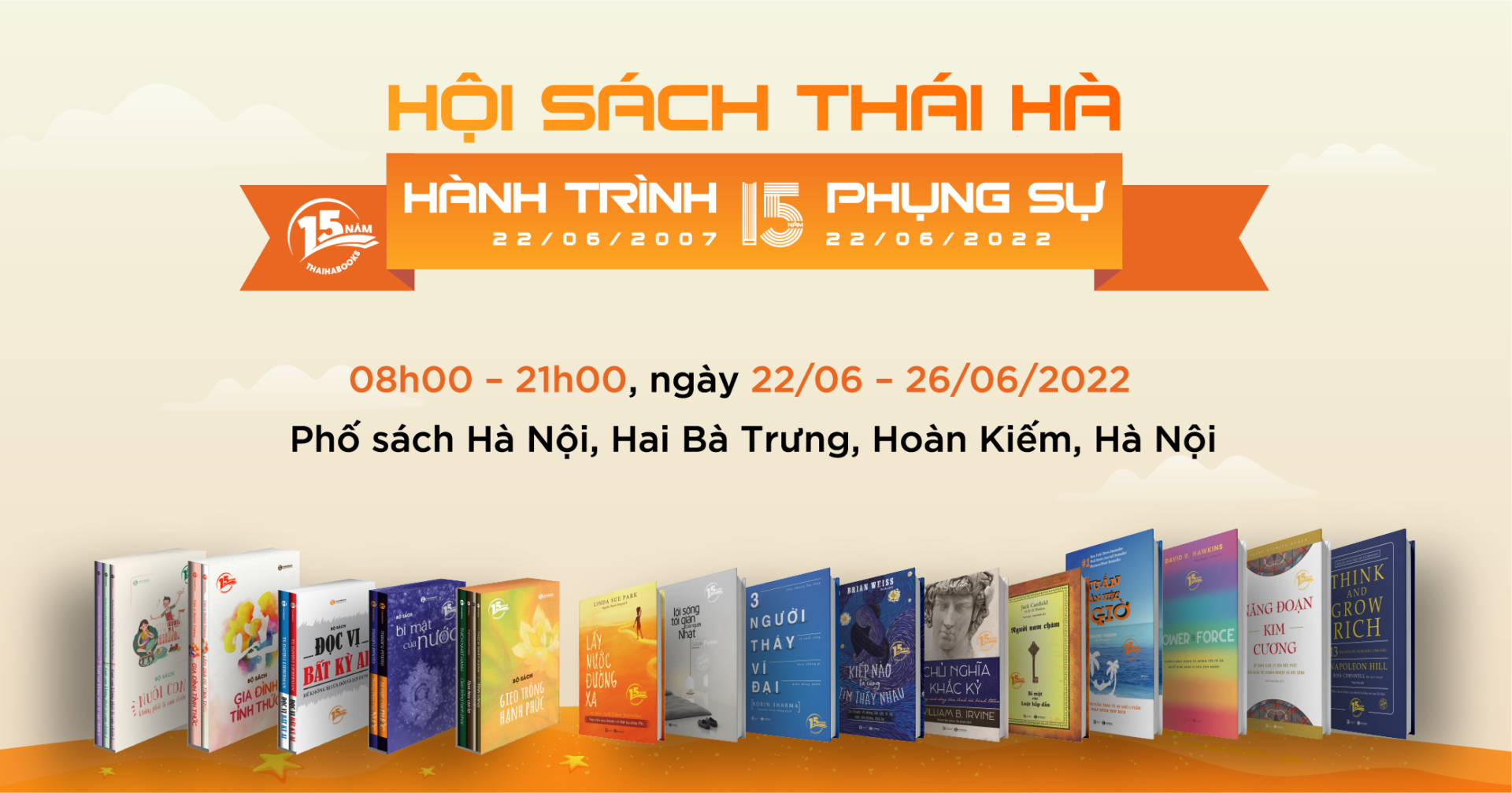 22-26/06: Hội sách Thái Hà tại Hà Nội